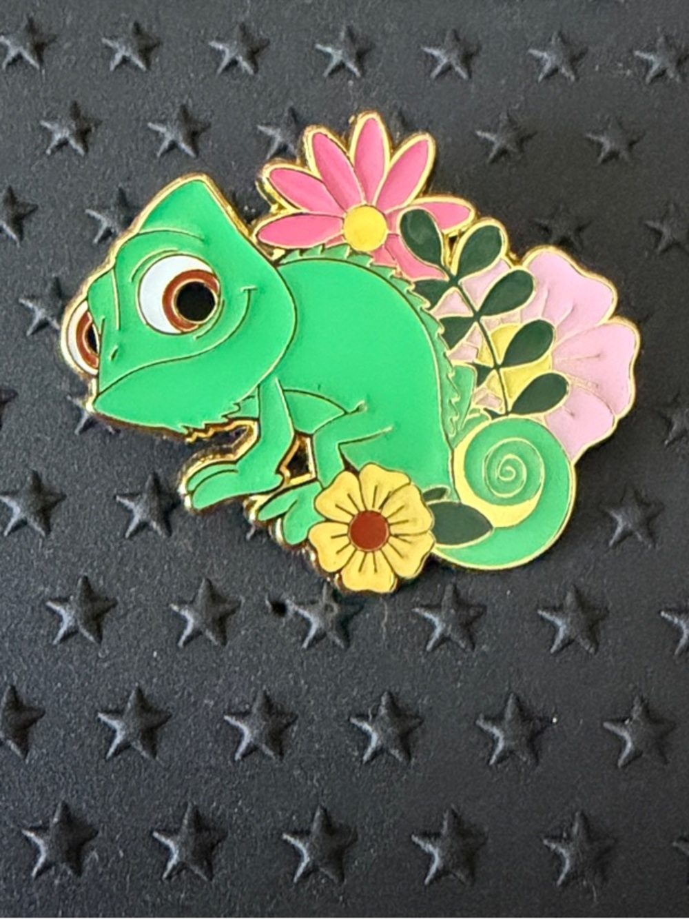 Pascal enamel pin from Loungefly Disney Sidekicks Floral Mystery Pin